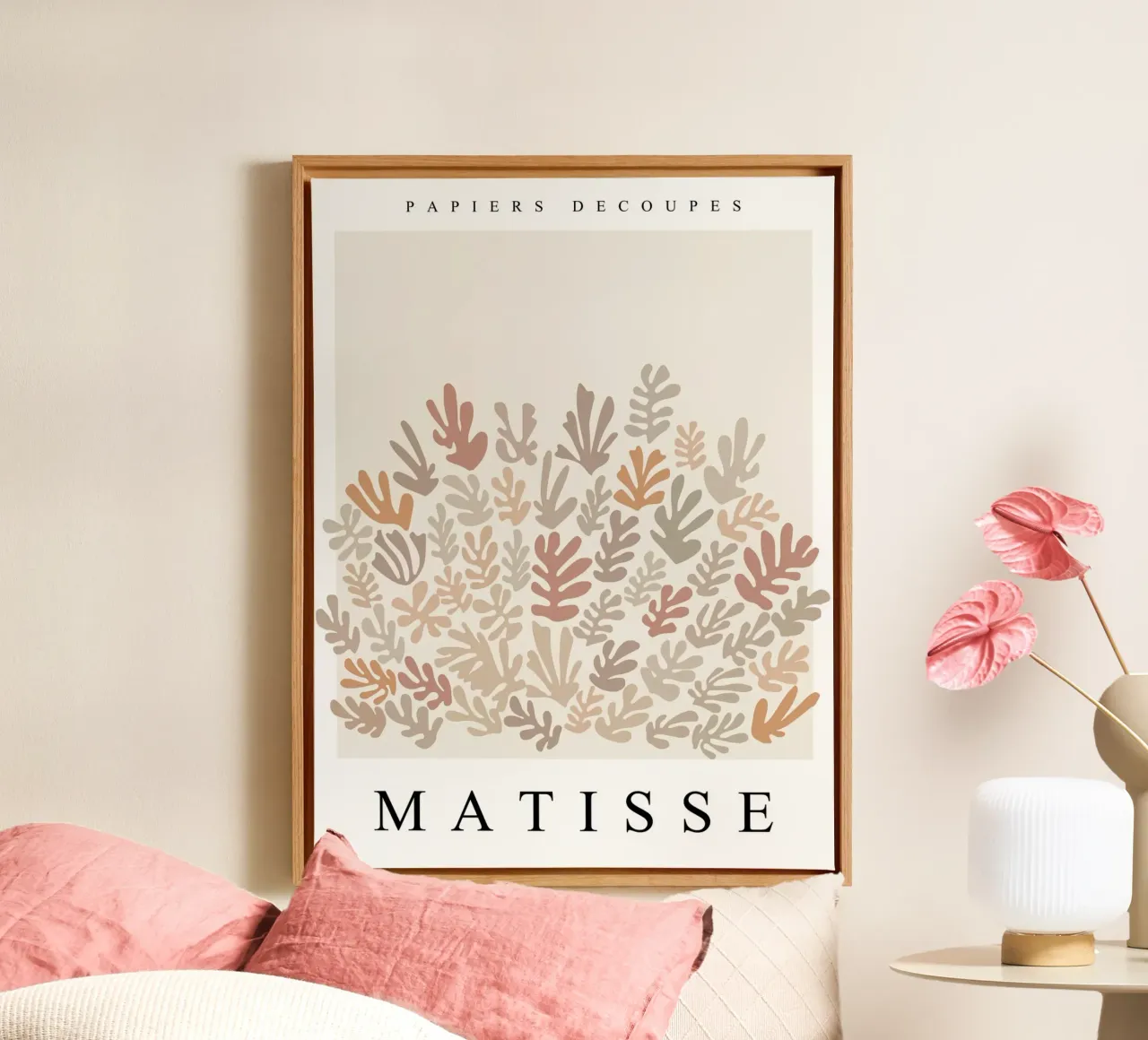 Abstract leaves - Matisse inspired design canvas by Whole©