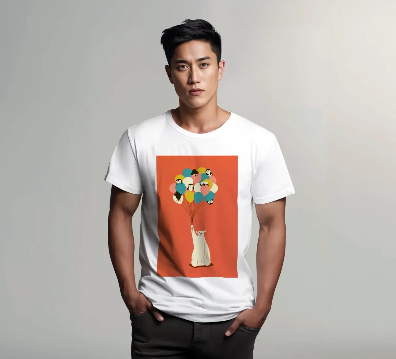 Penguin Bouqet t-shirt da Jay Fleck