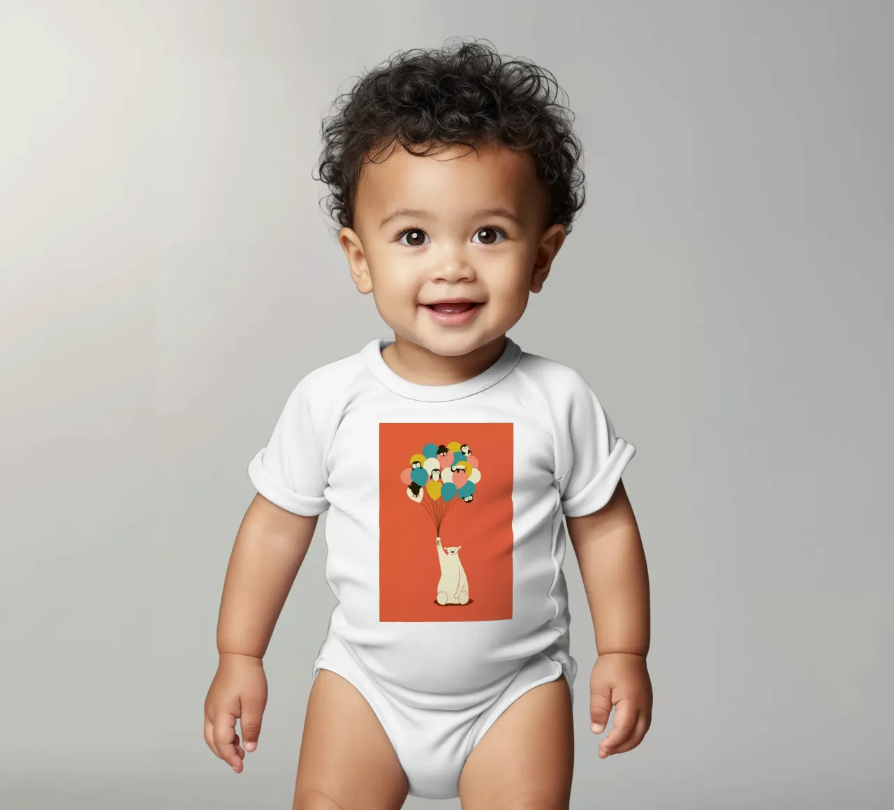 Penguin Bouqet body neonato maniche corte da Jay Fleck
