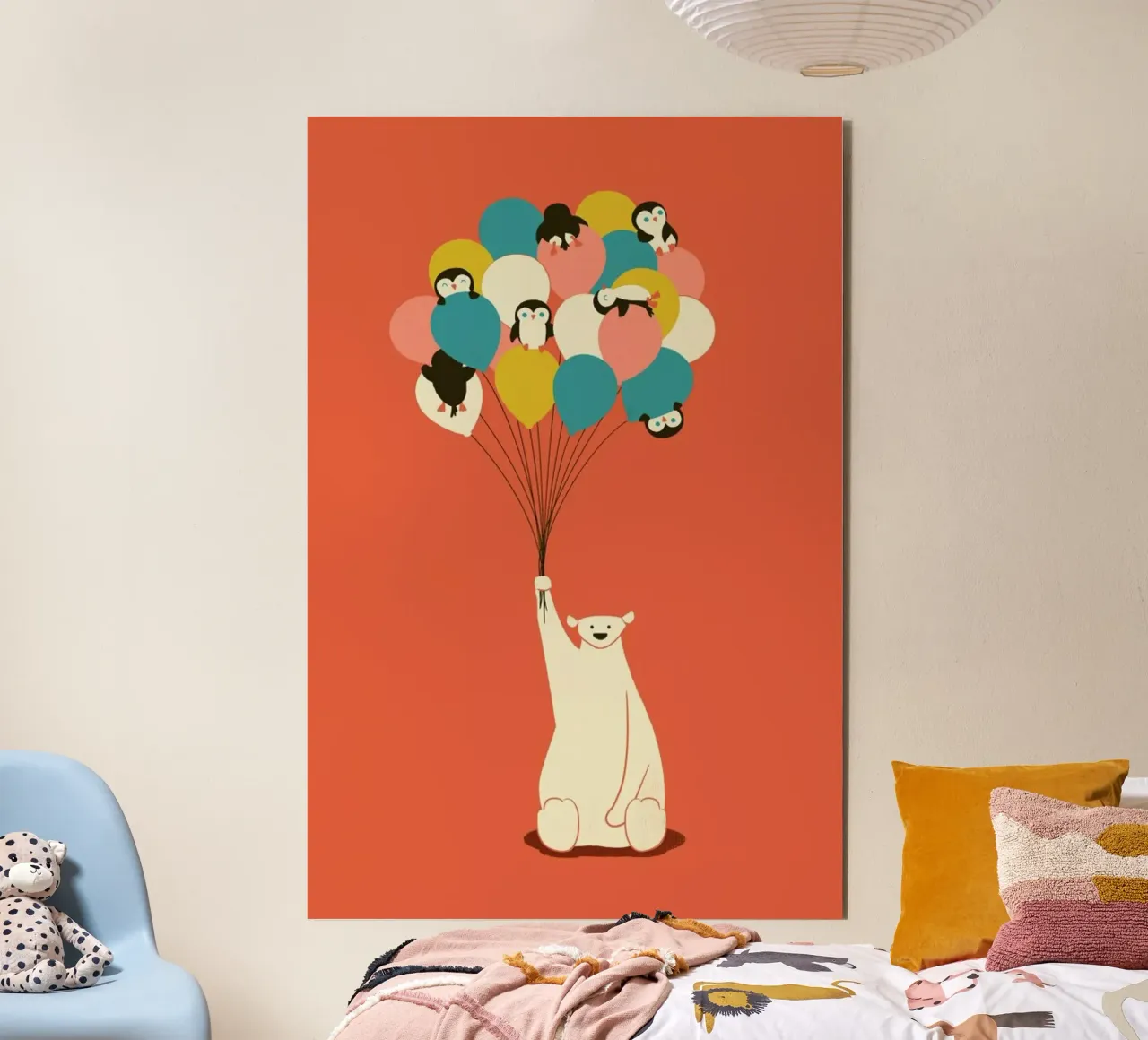 Penguin Bouqet alluminio dibond da Jay Fleck