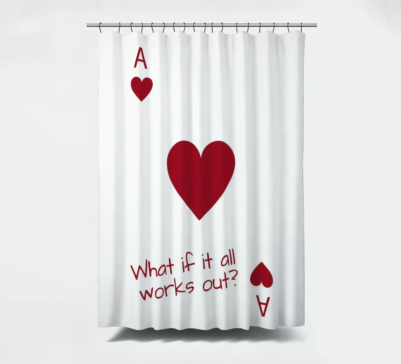 E se tutto funzionasse? Herz tenda da doccia da ArtDesign by KBK