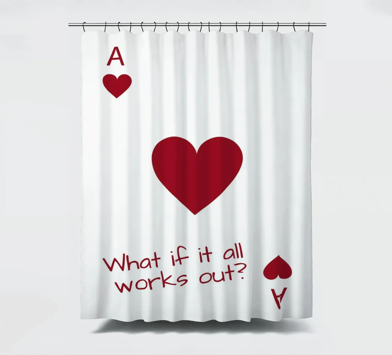 E se tutto funzionasse? Herz tenda da doccia da ArtDesign by KBK