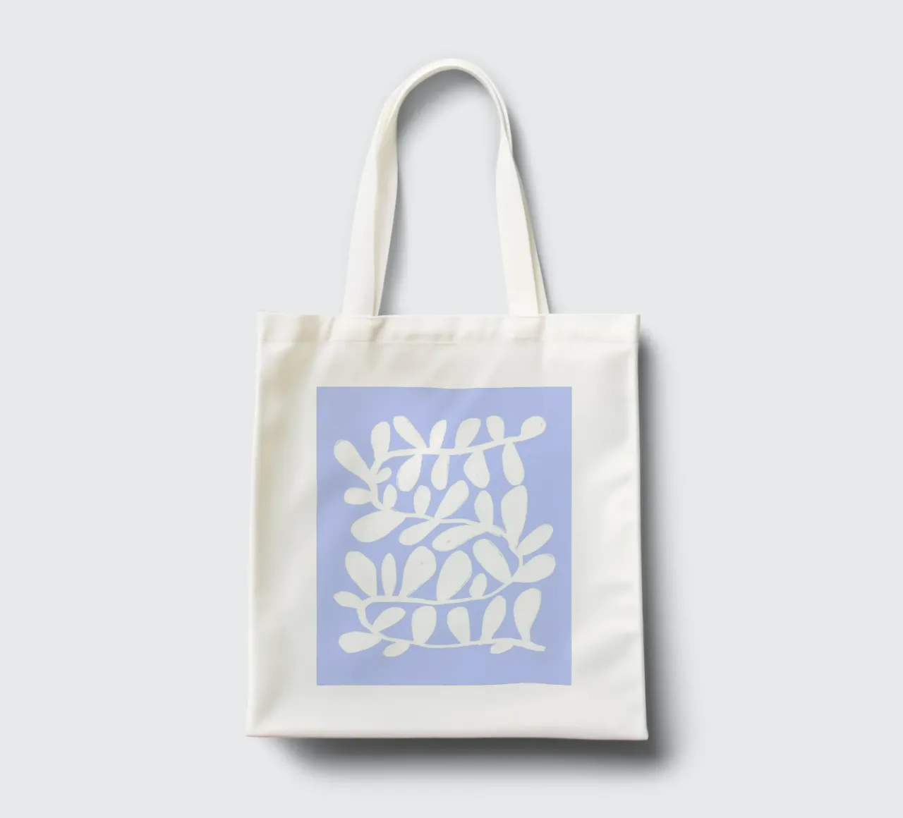 Abstracte moderne botanische print muurkunst jute draagtas van Bella Studio