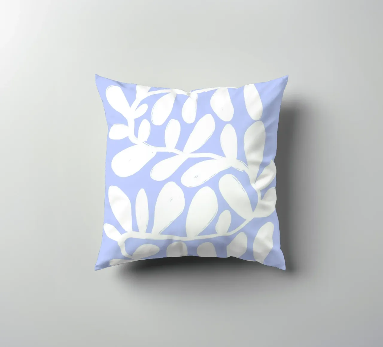 Abstract Modern Botanical Print Wall Art decorative cushion by Bella Studio