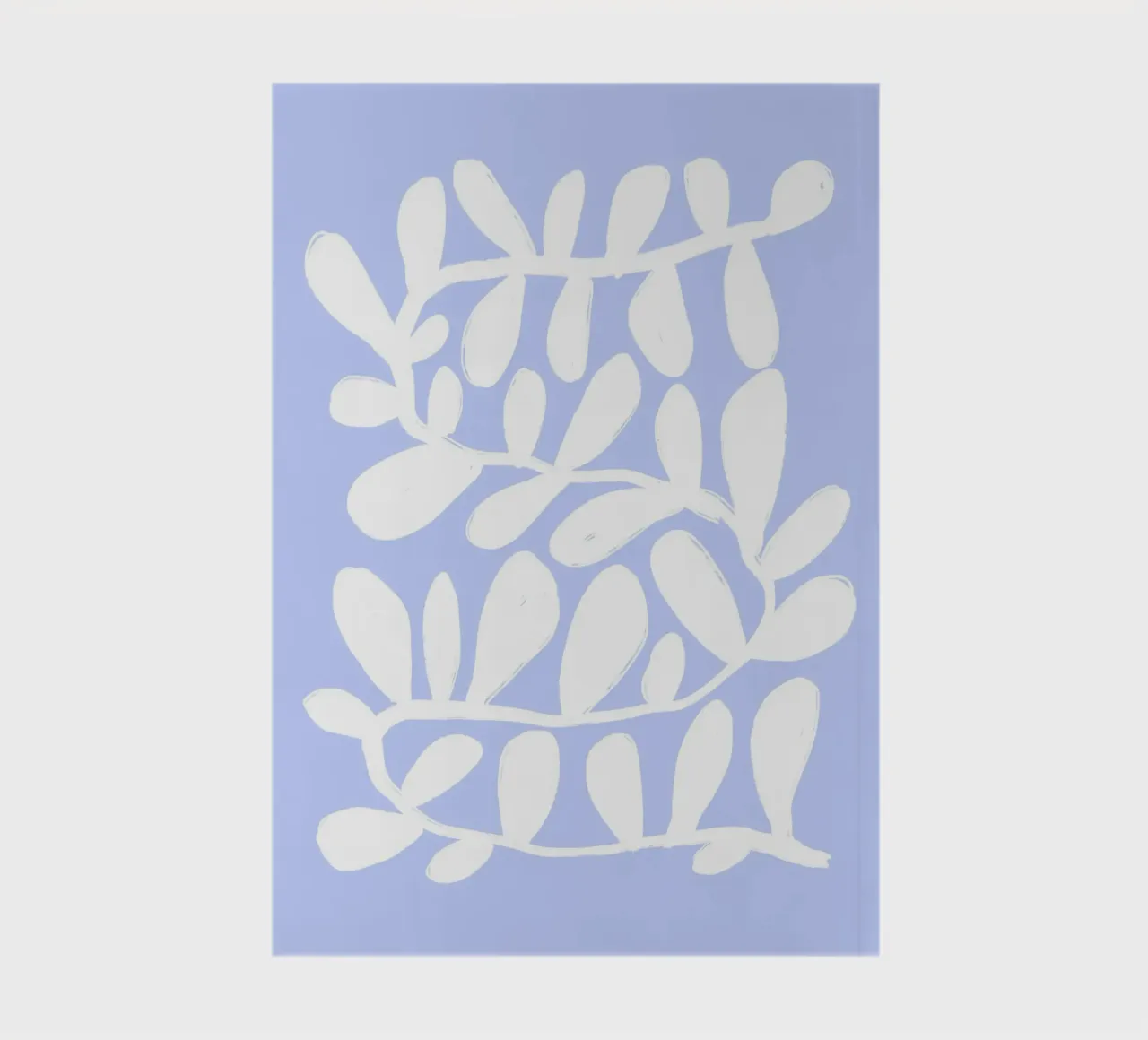 Abstract Modern Botanical Print Wall Art notebook by Bella Studio