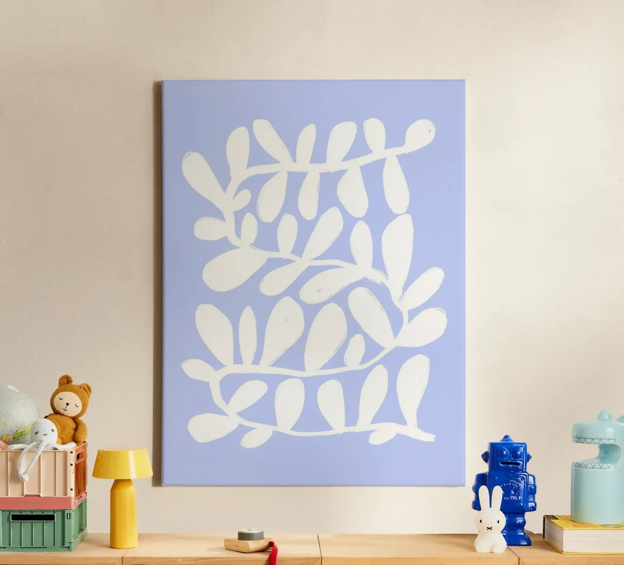 Abstract Modern Botanical Print Wall Art canvas by Bella Studio