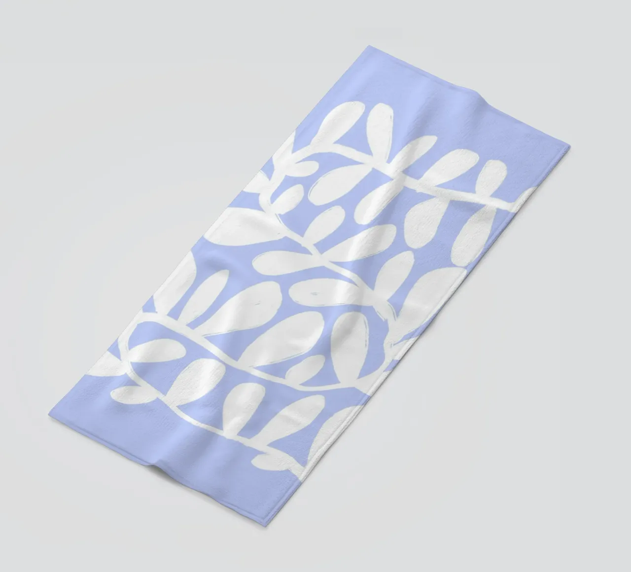 Abstracte moderne botanische print muurkunst strandhanddoek van Bella Studio