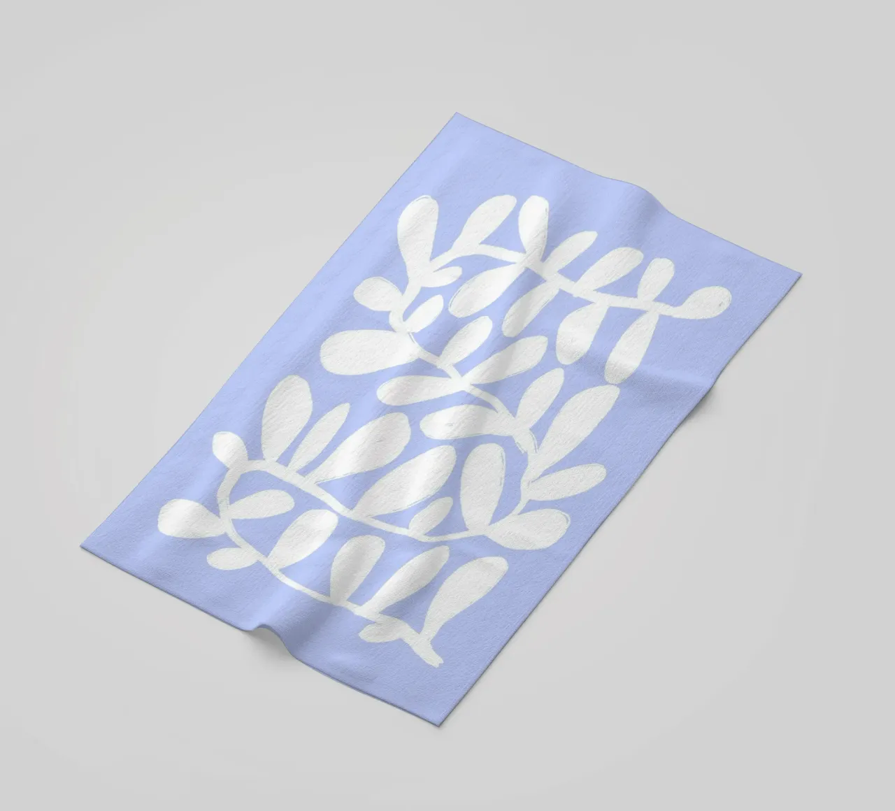 Abstracte moderne botanische print muurkunst strandhanddoek van Bella Studio