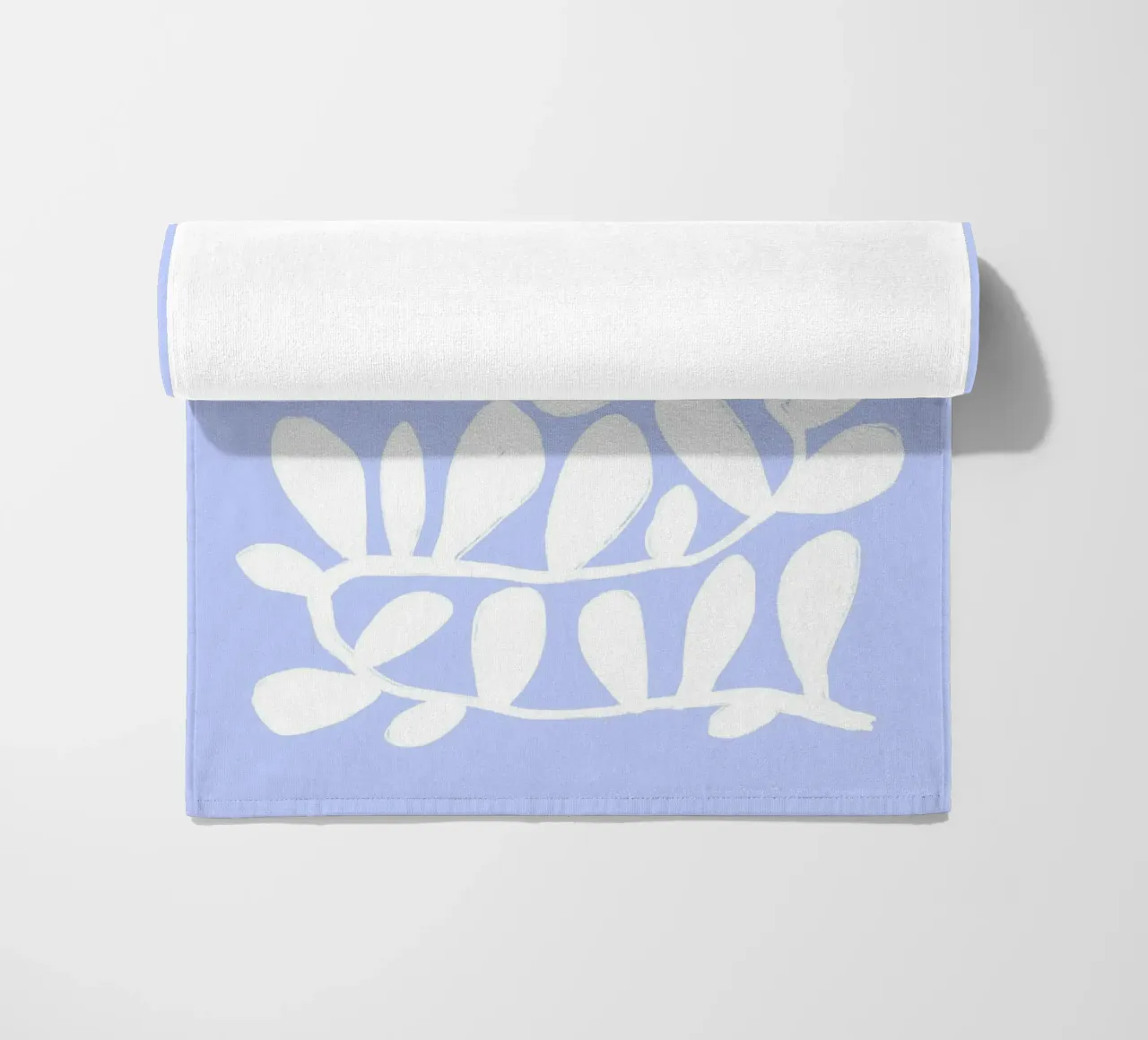Abstracte moderne botanische print muurkunst strandhanddoek van Bella Studio