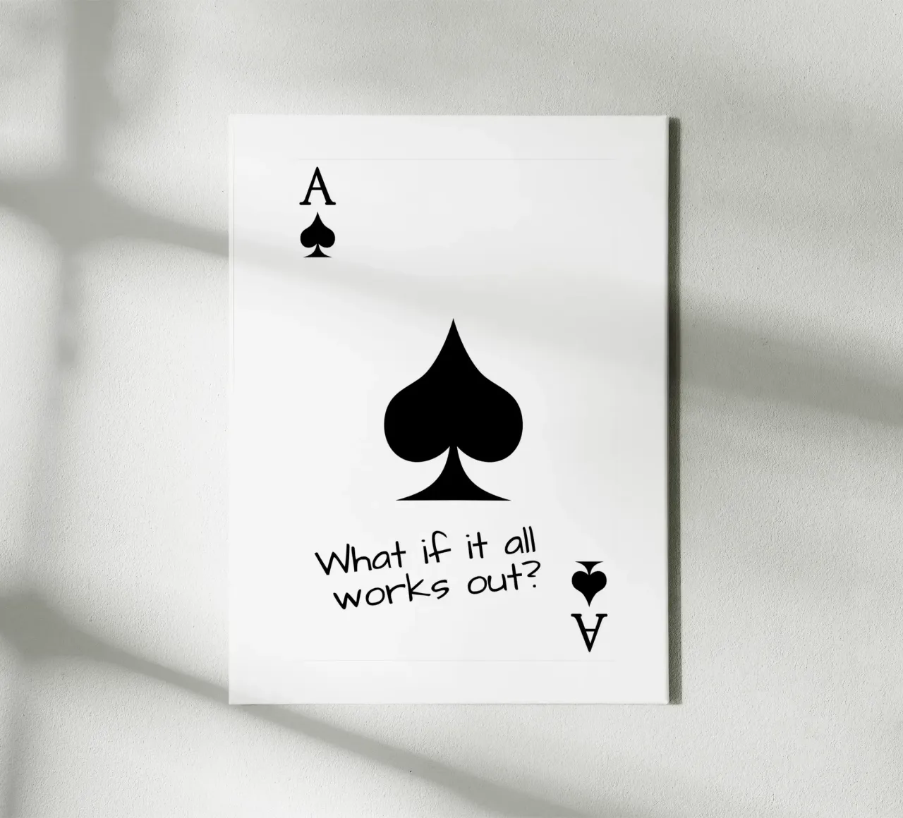 What if it all works out? Pik canvas with Floater frame by ArtDesign by KBK