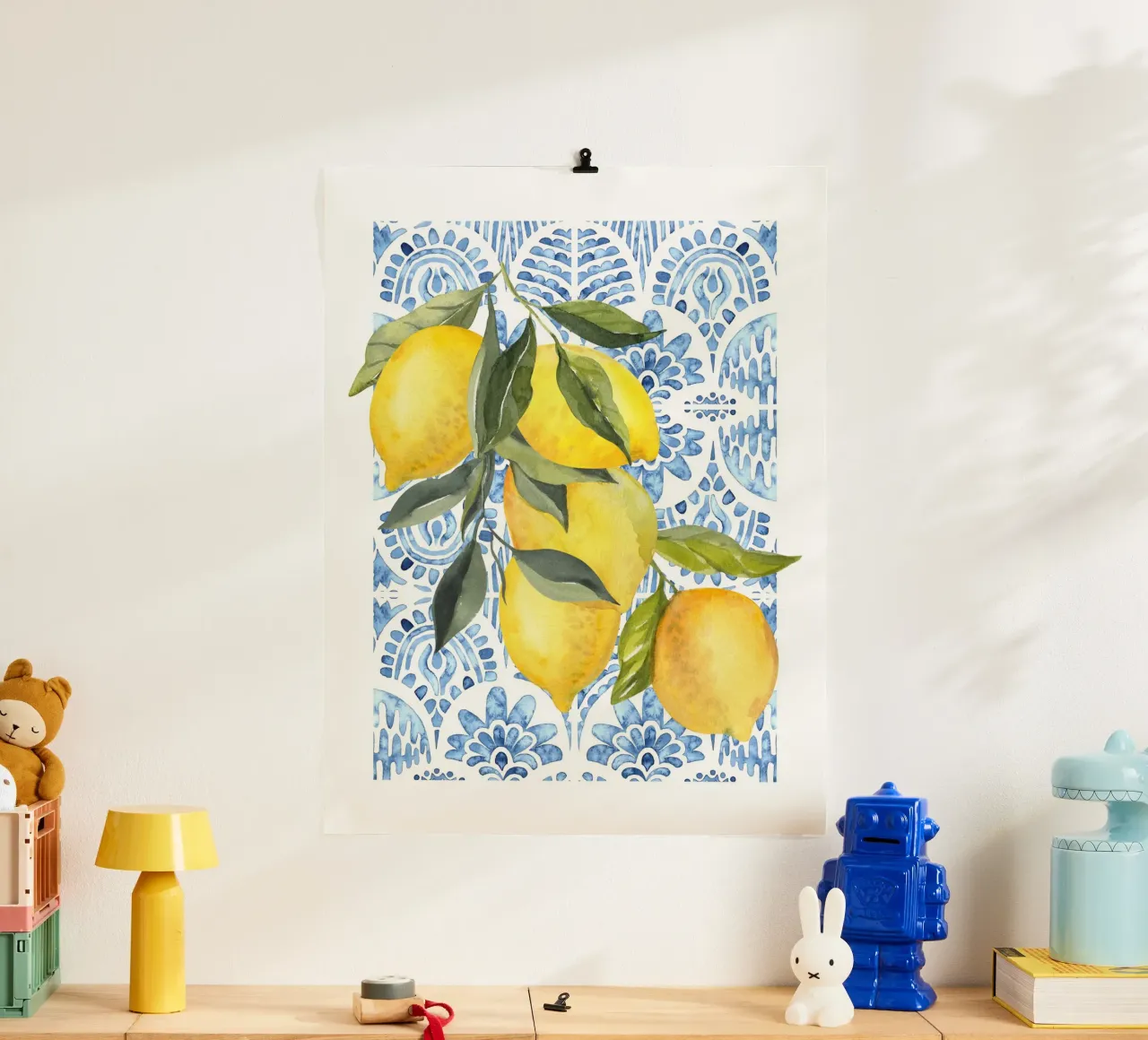Stampa al limone italiano poster con telaio in plastica da Bella Studio