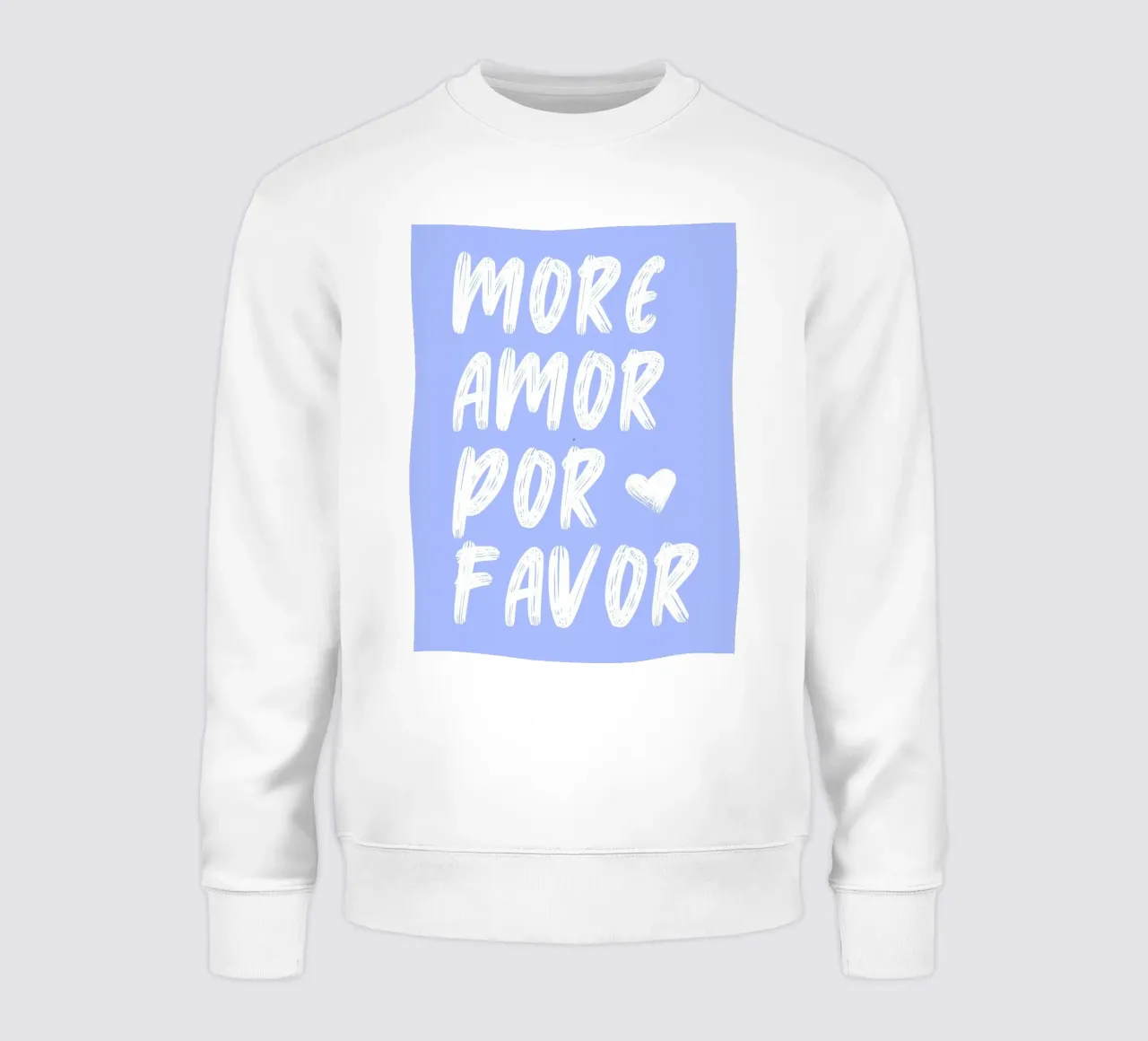 More Amor Por Favor Quote Print felpa da Bella Studio