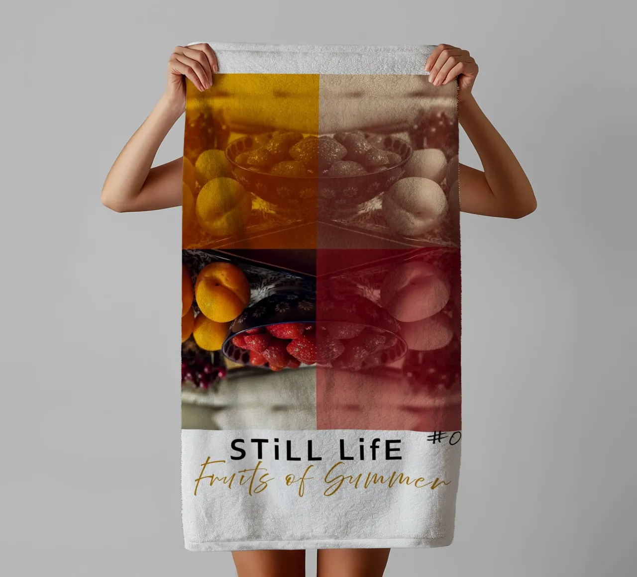 still life friuts #01/1 asciugamano da bagno da words-in-frames