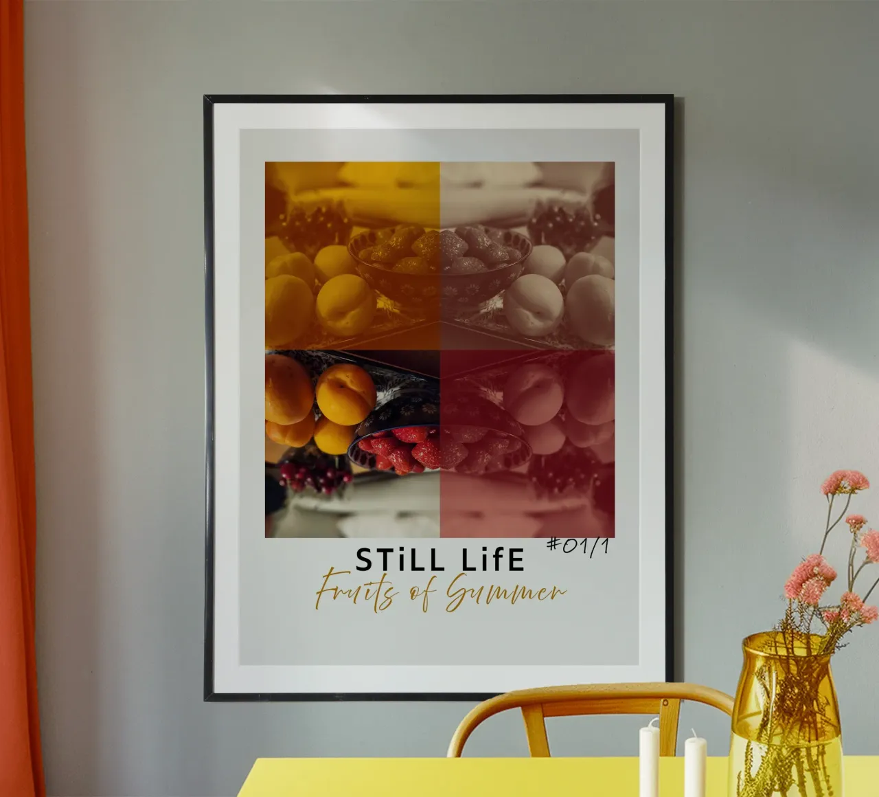 still life friuts #01/1 carta hahnemühle da words-in-frames