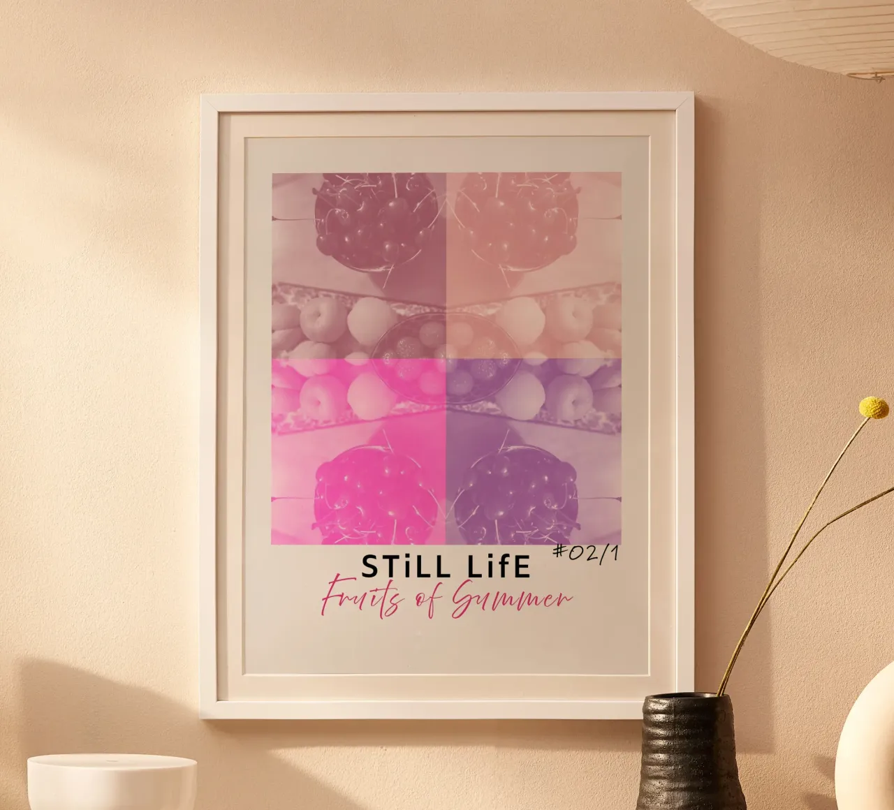 still life friuts #02/1 carta hahnemühle da words-in-frames