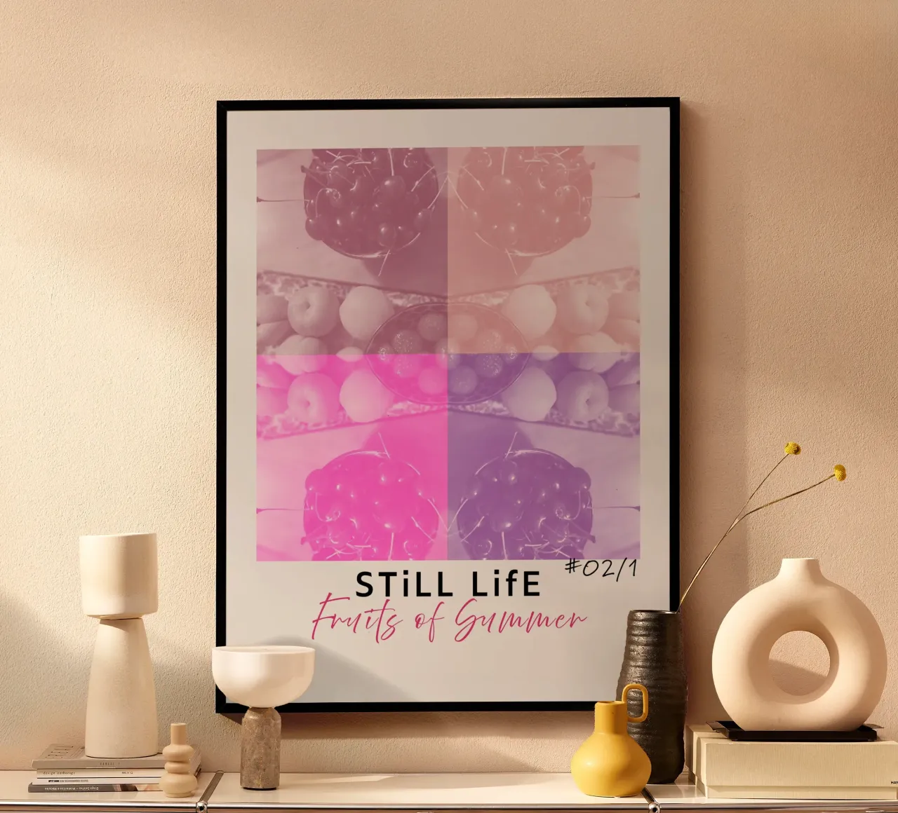 still life friuts #02/1 carta hahnemühle da words-in-frames