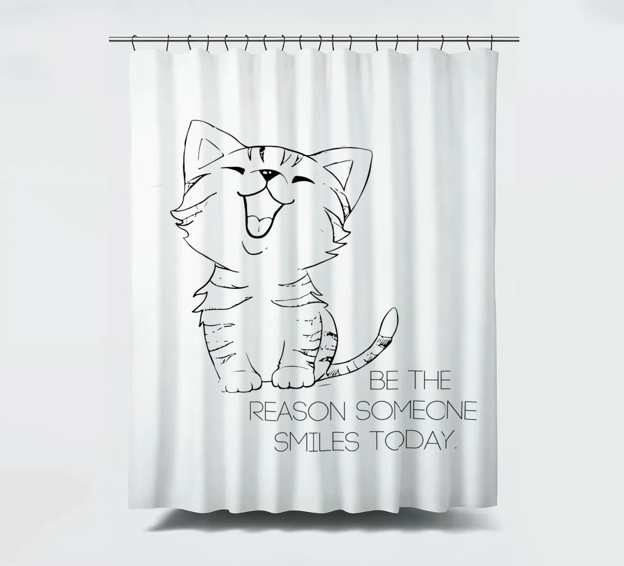 SII IL MOTIVO PER CUI QUALCUNO SORRIDE OGGI tenda da doccia da ArtDesign by KBK