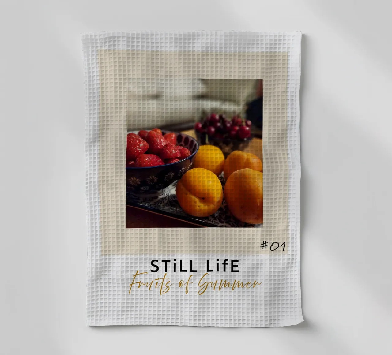 still life friuts of summer #01 Geschirrtuch von words-in-frames
