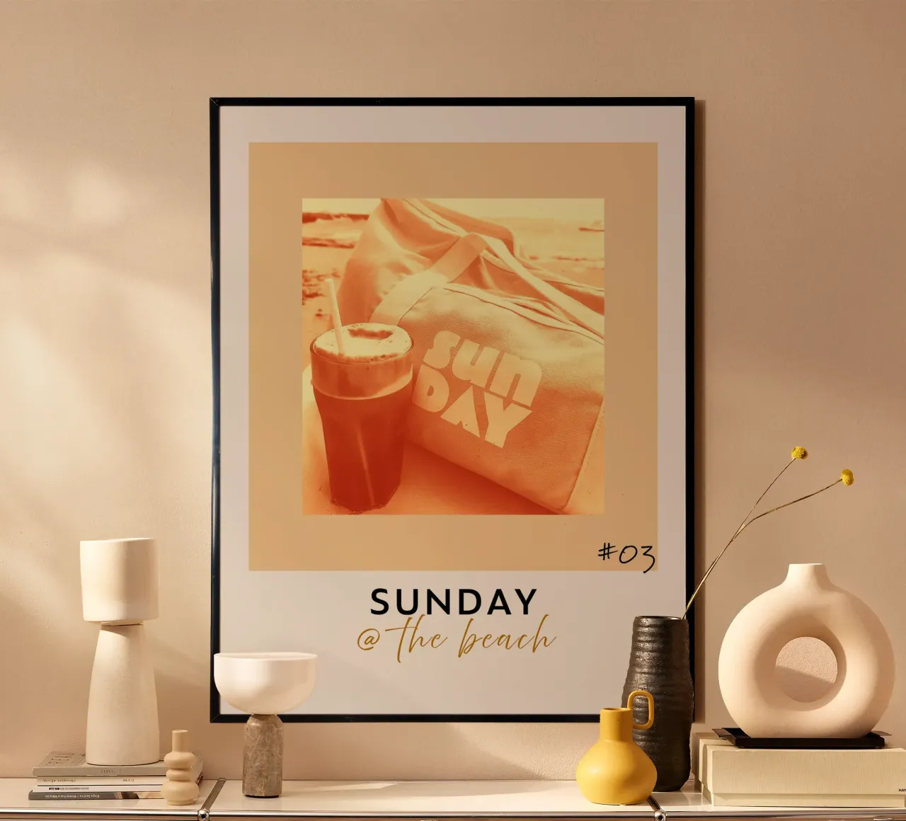 domenica #3 poster con telaio in alluminio da words-in-frames