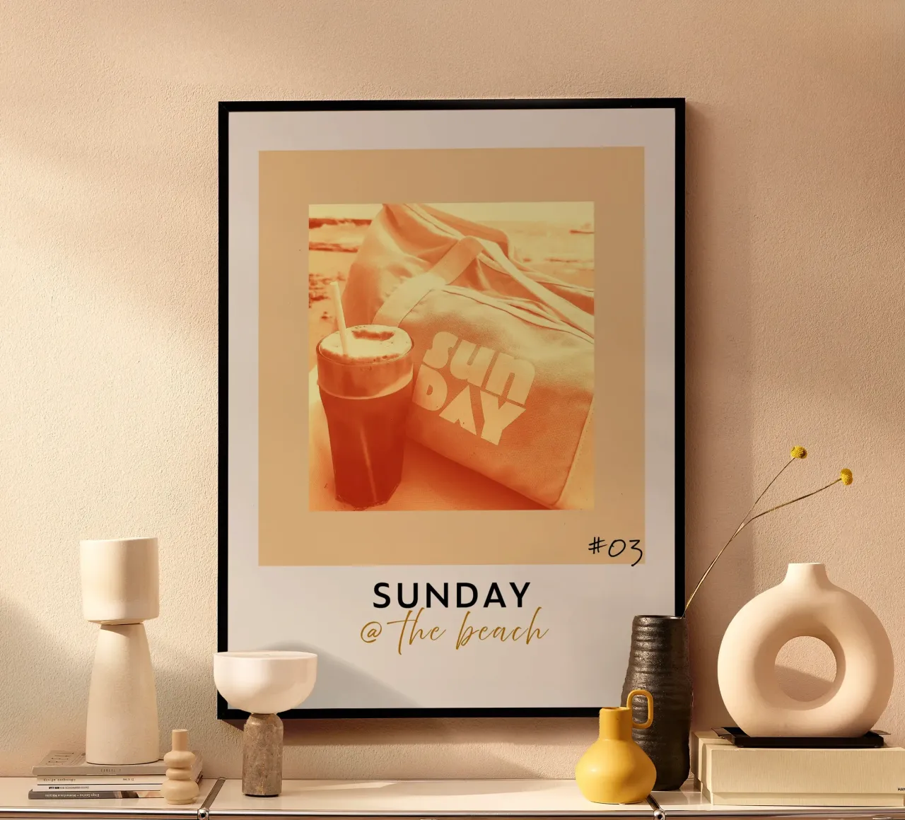 domenica #3 poster con telaio in alluminio da words-in-frames
