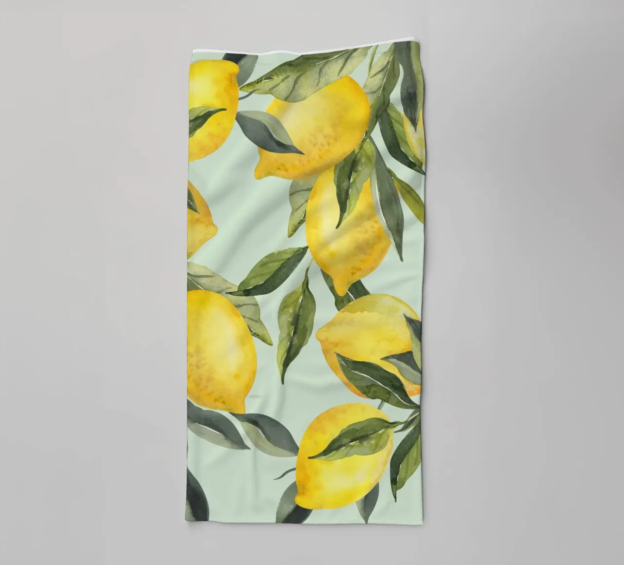 Art mural Lemon Print serviette de bain de Bella Studio