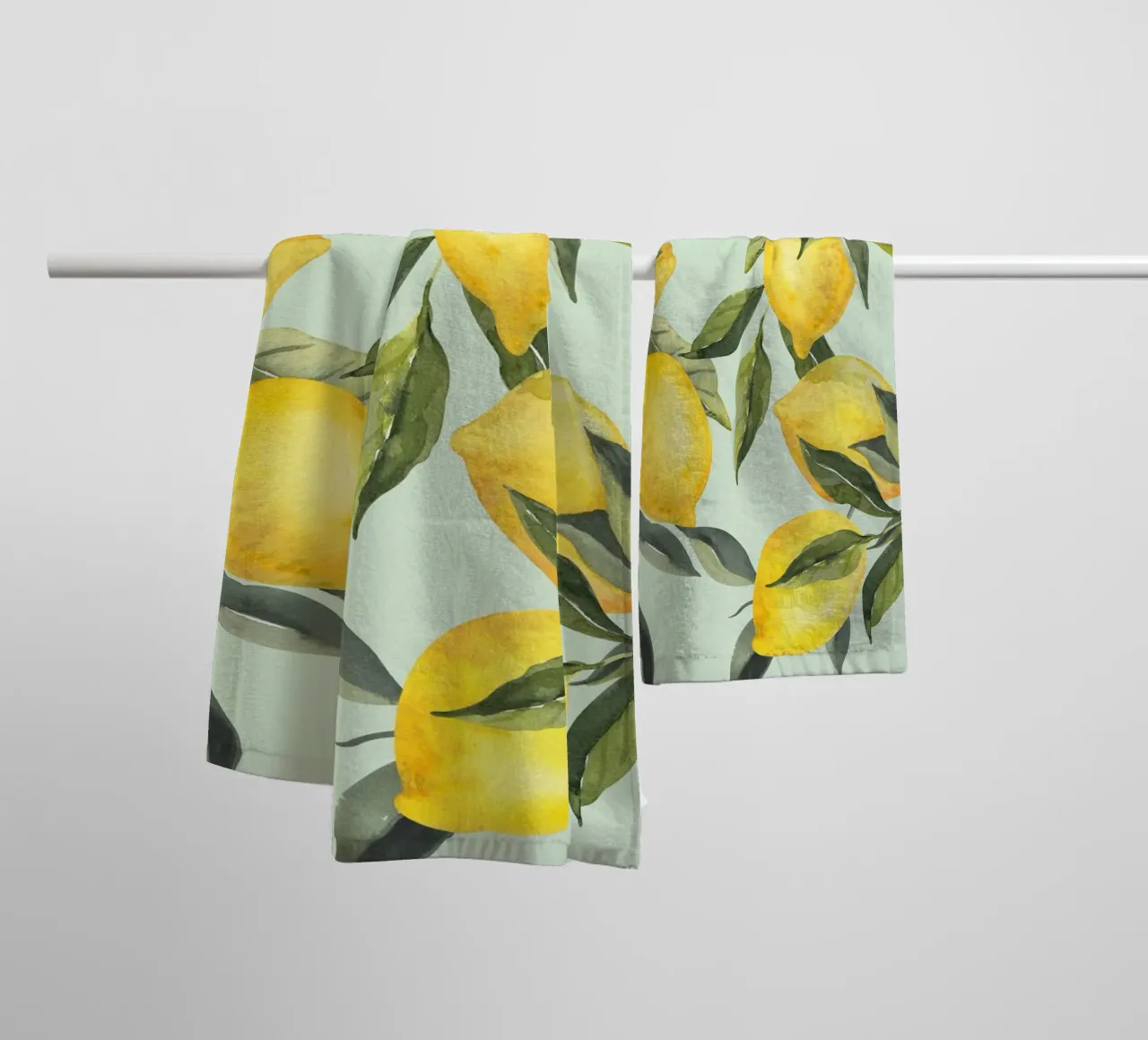 Art mural Lemon Print serviette de bain de Bella Studio