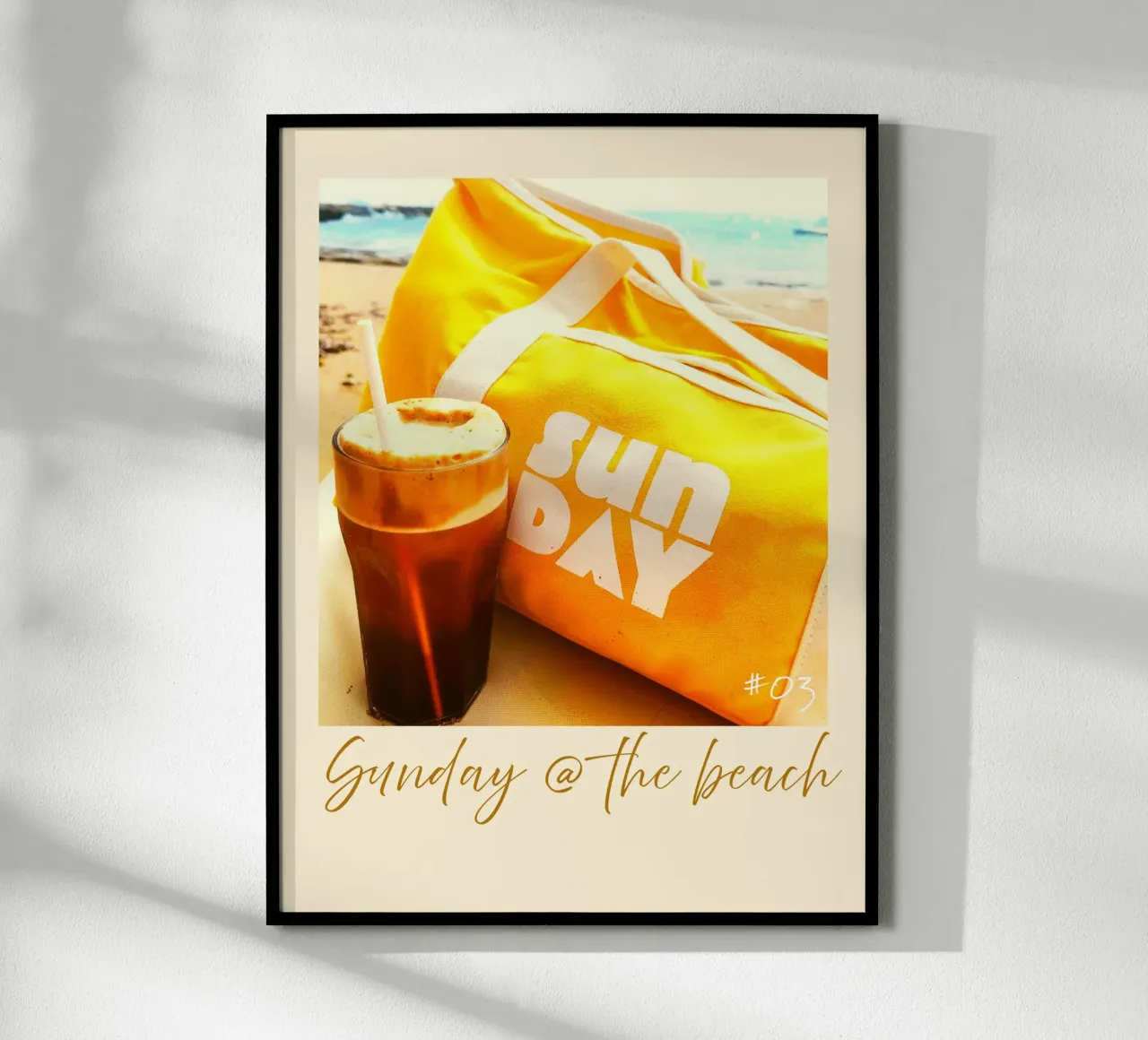 domenica in spiaggia #3 poster da words-in-frames