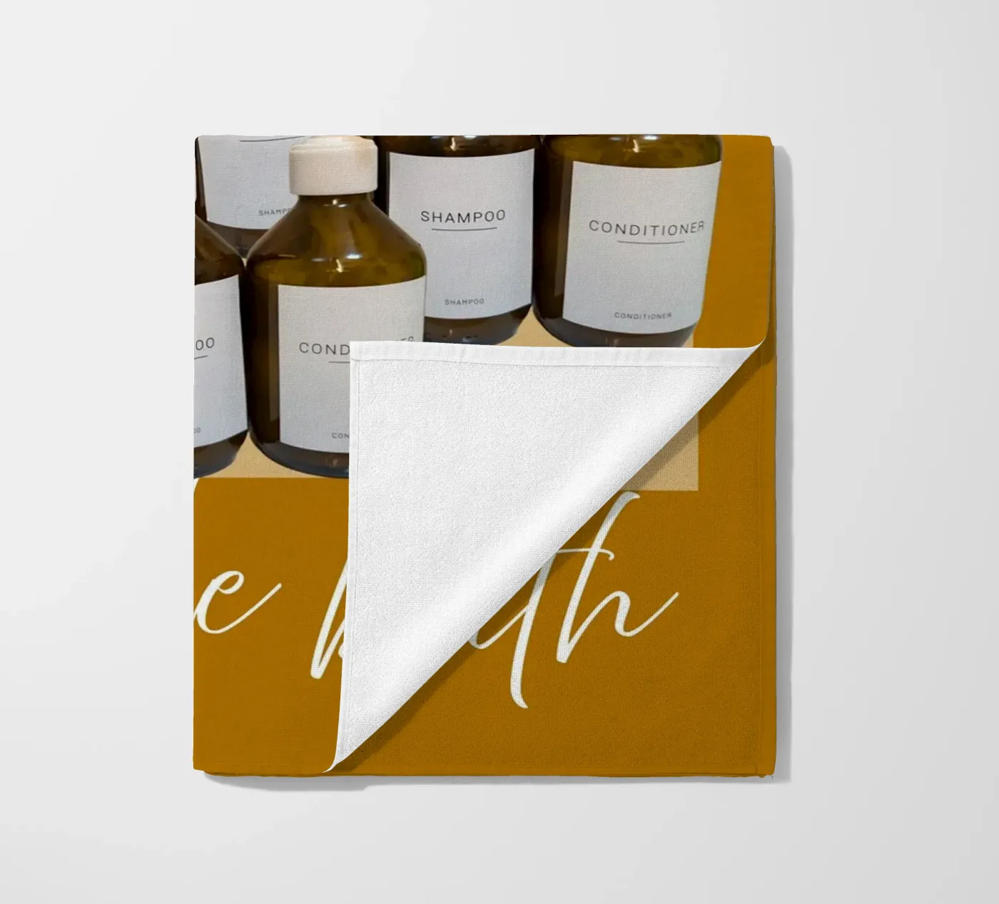 bubble bath #4 beach towel by words-in-frames