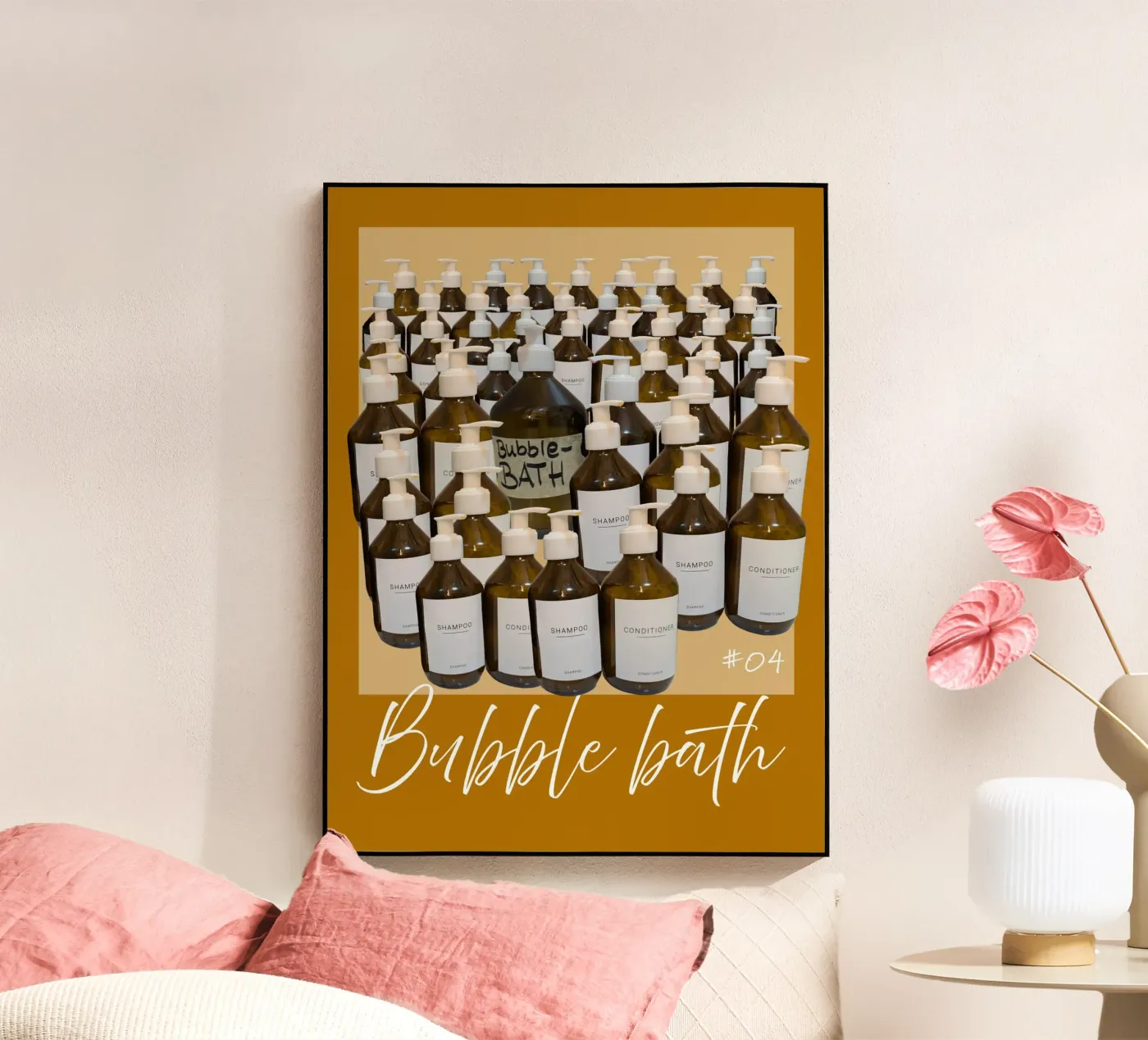 bubble bath #4 acryl van words-in-frames