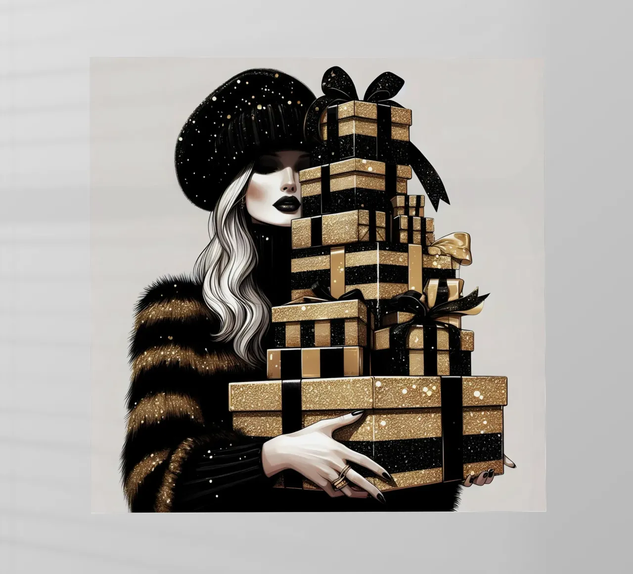 COMPRAS NAVIDEÑAS EN NUEVA YORK lámina retroiluminada de ARTOMATIC