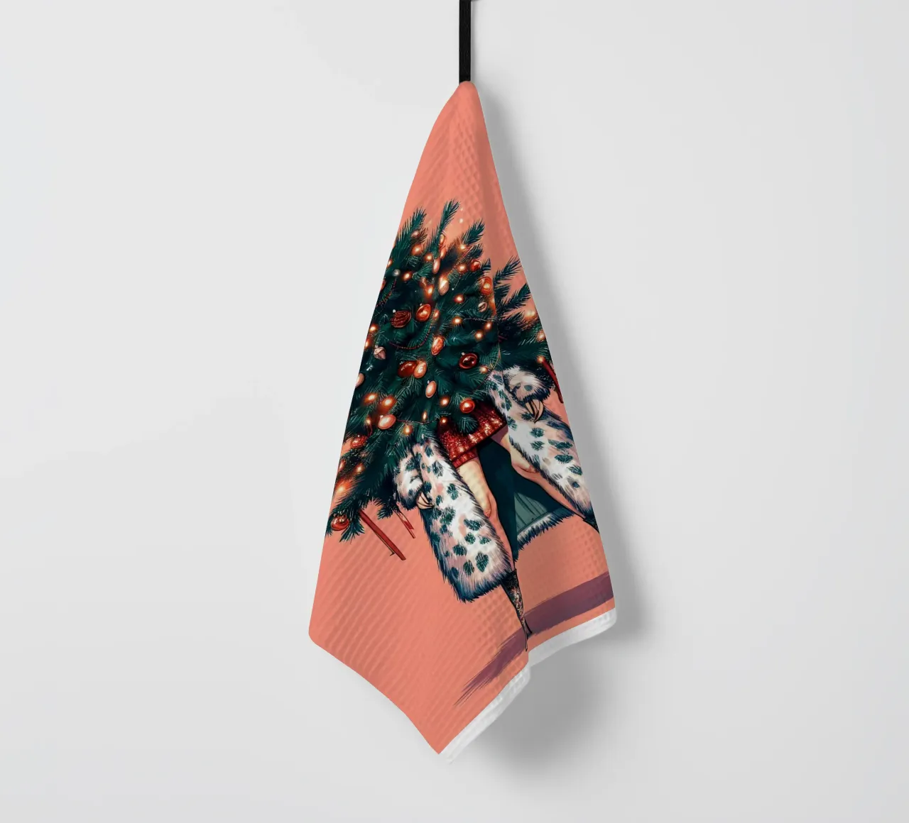 MODA DELL'ALBERO DI NATALE canovaccio da cucina da ARTOMATIC