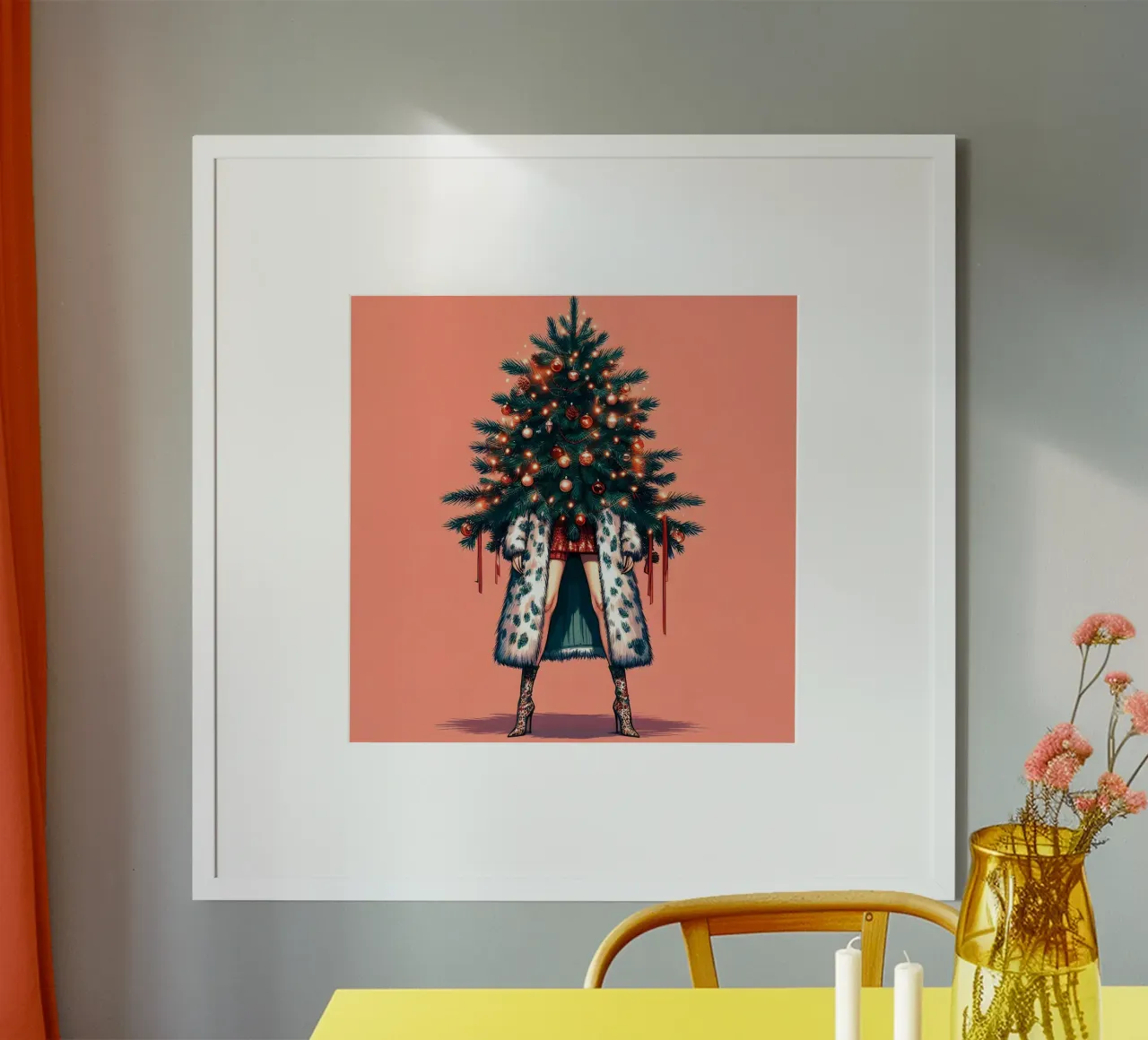MODA DELL'ALBERO DI NATALE carta hahnemühle da ARTOMATIC