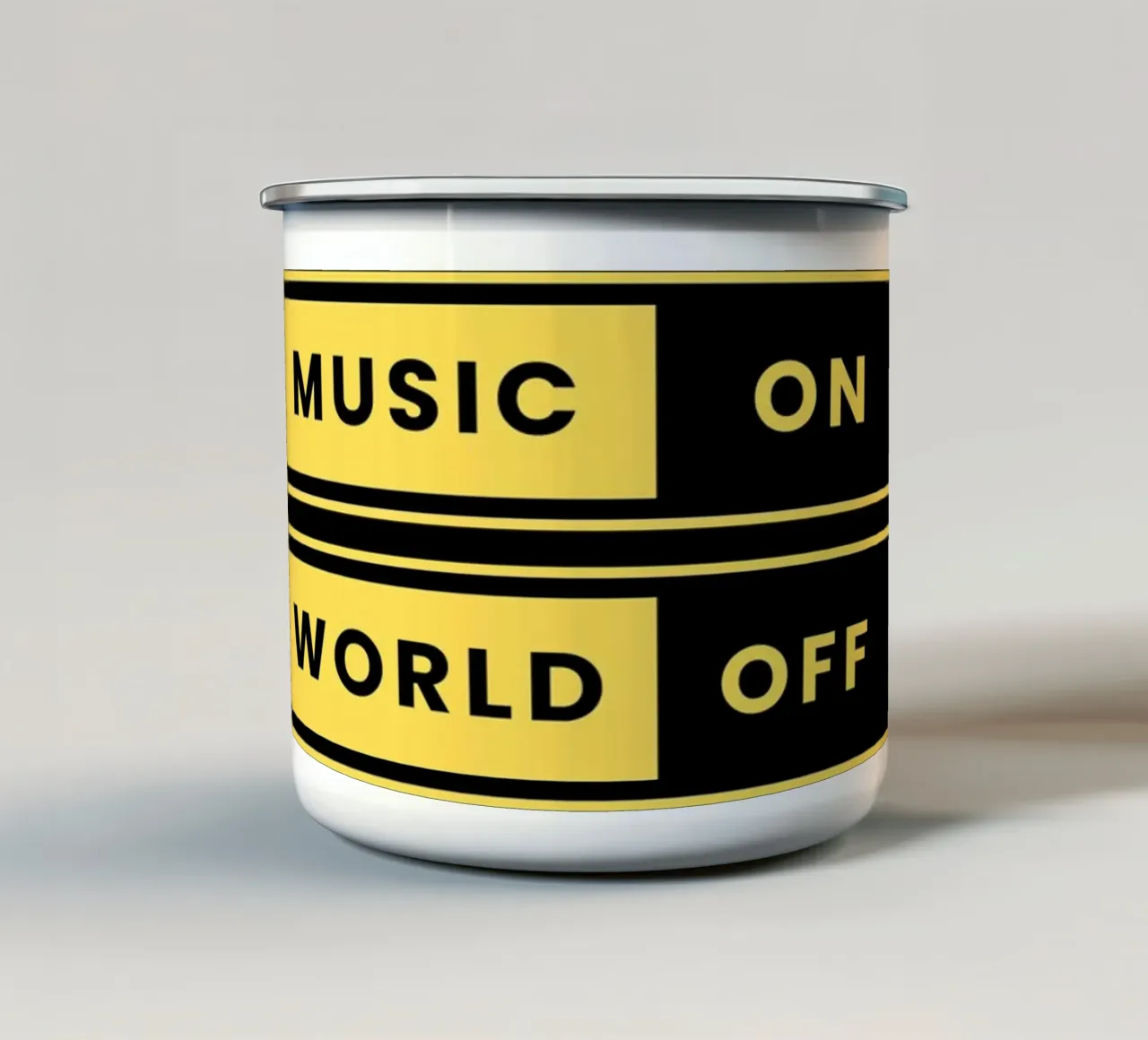 Music All Day tazza in smalto da Dreamer10