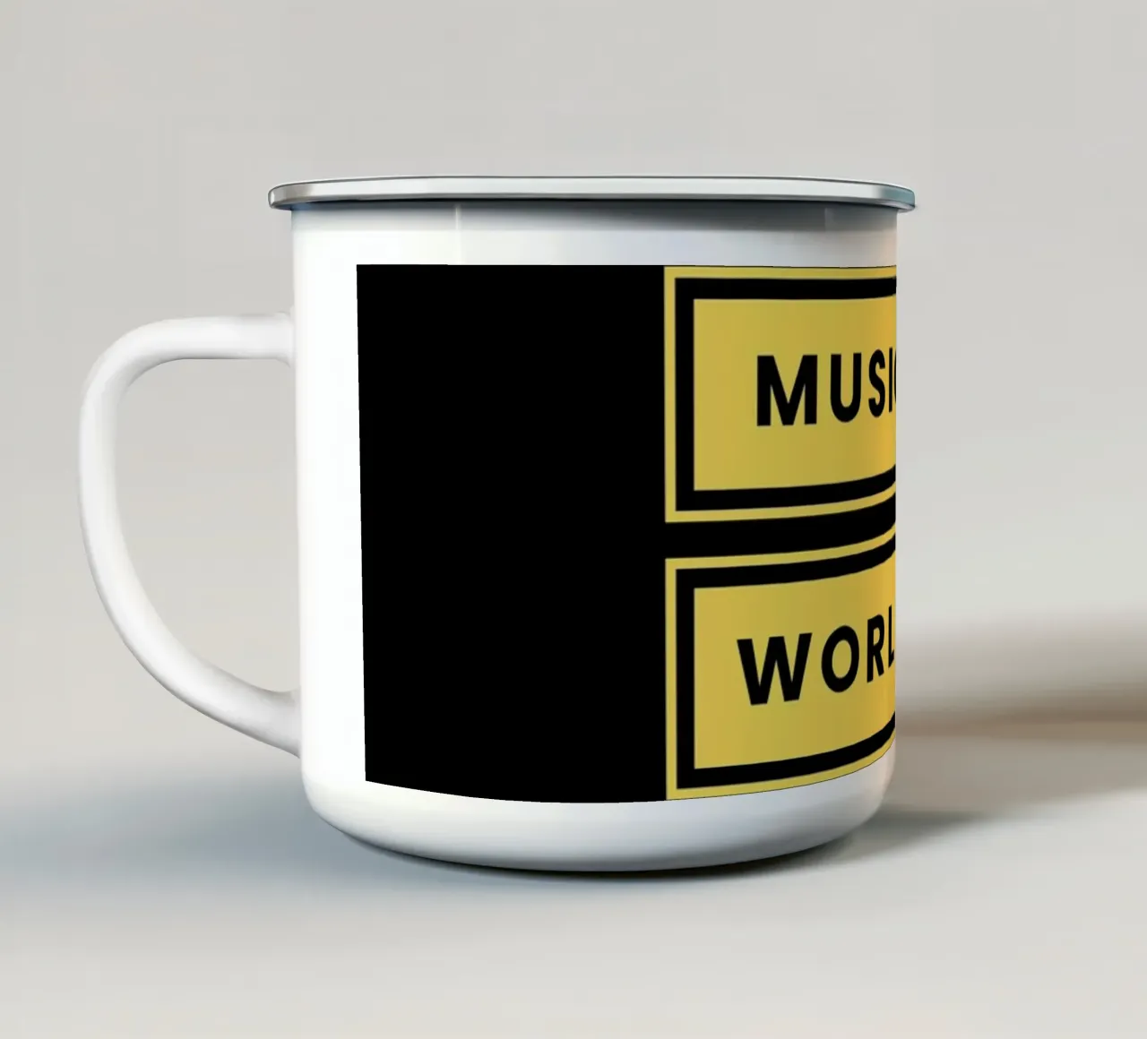 Music All Day tazza in smalto da Dreamer10