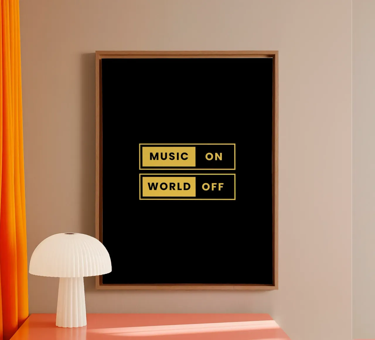 Music All Day tela con Cornice a cassetta da Dreamer10