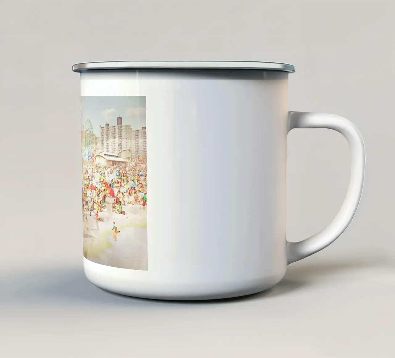 Brooklyn in July tazza in smalto da Mina Teslaru