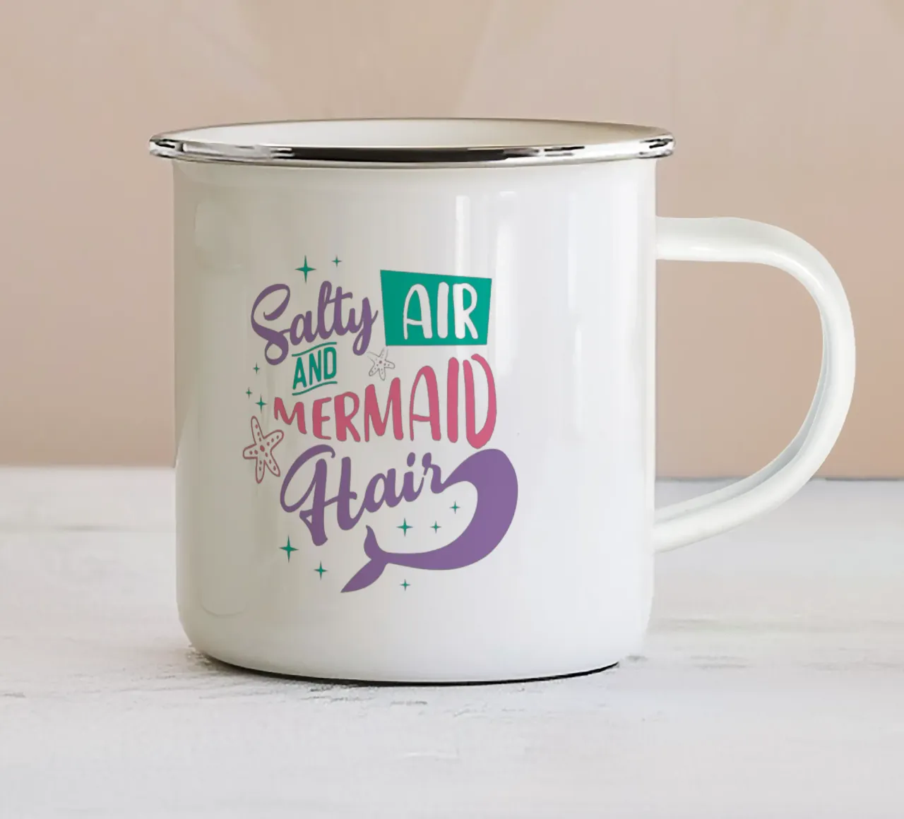 Sea Vibes tazza in smalto da Dreamer10