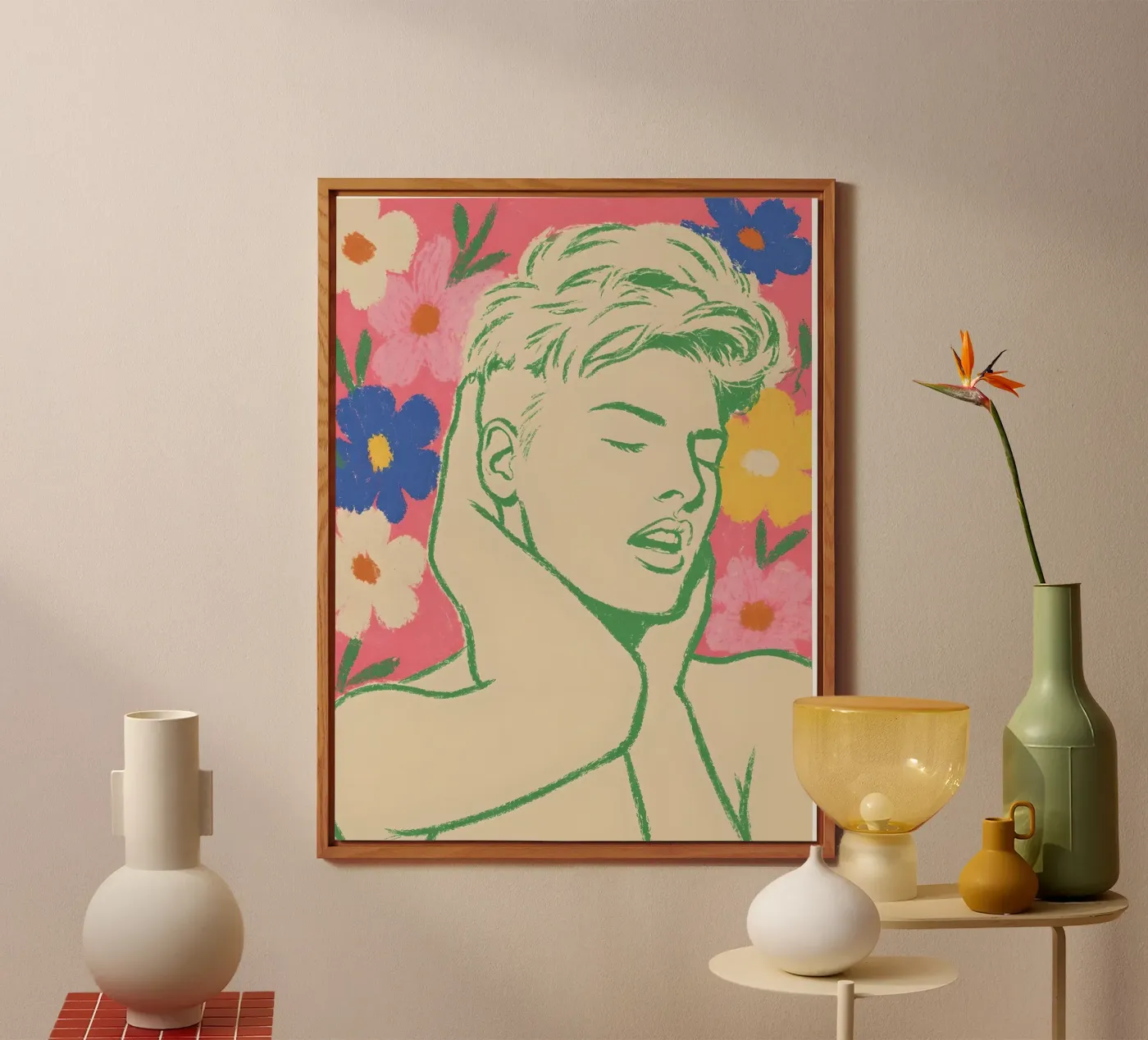 SOGNO AD OCCHI APERTI TRA I FIORI alluminio dibond da ARTOMATIC