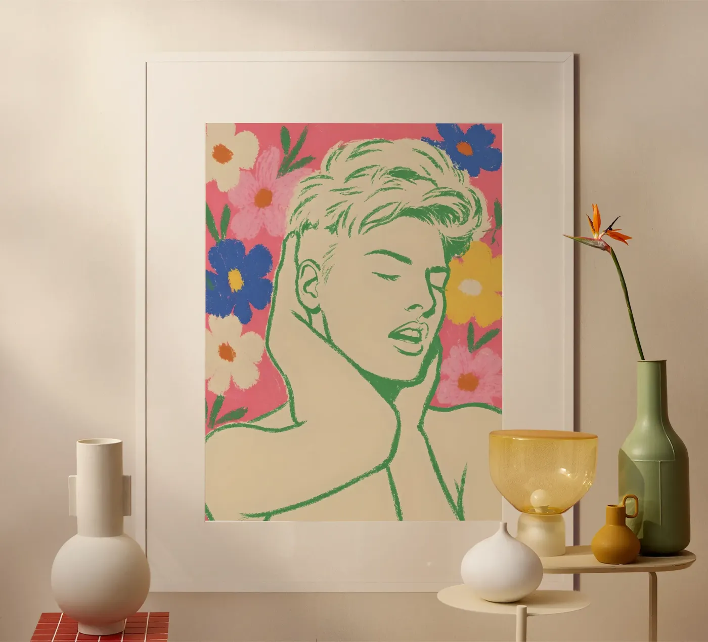 DAYDREAM AMONG THE FLOWERS poster de ARTOMATIC