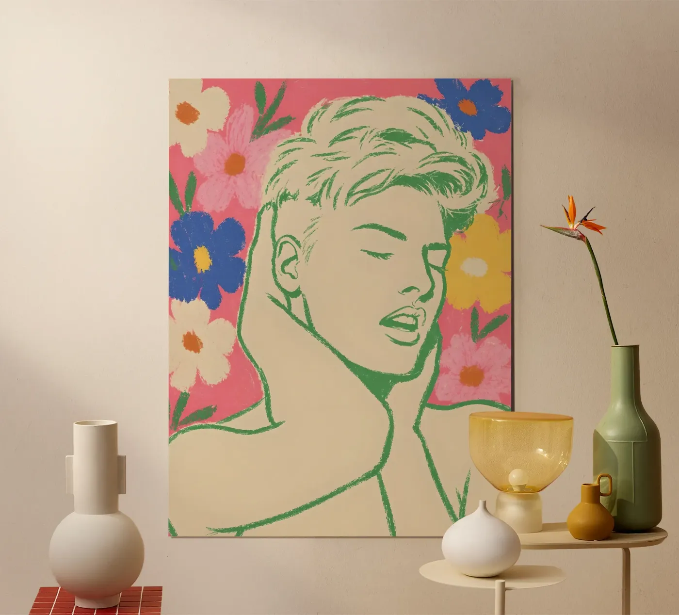 DAYDREAM AMONG THE FLOWERS poster de ARTOMATIC