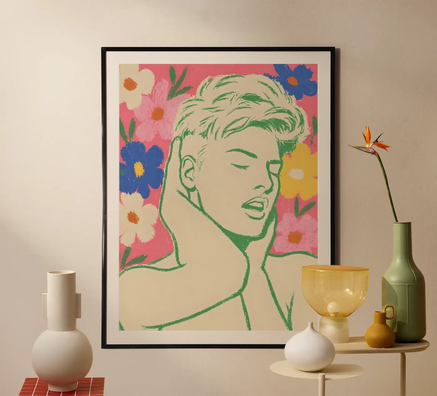DAYDREAM AMONG THE FLOWERS poster de ARTOMATIC
