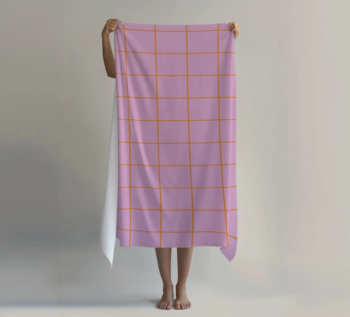 Grid Rose Orange telo mare da Studio ROSAGRAU