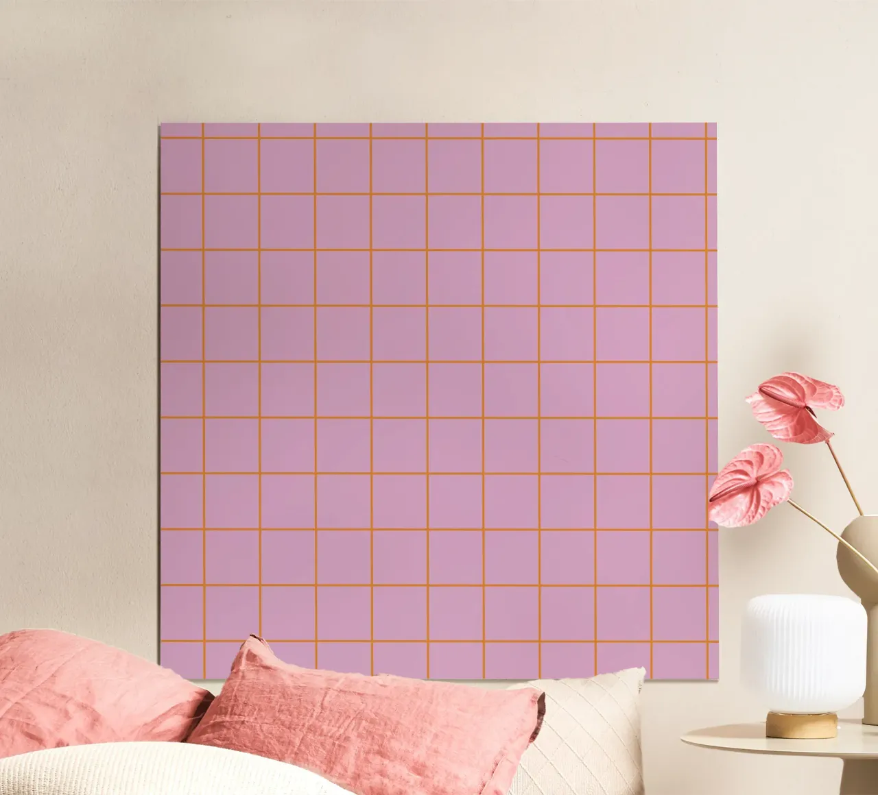 Grid Rose Orange poster da Studio ROSAGRAU