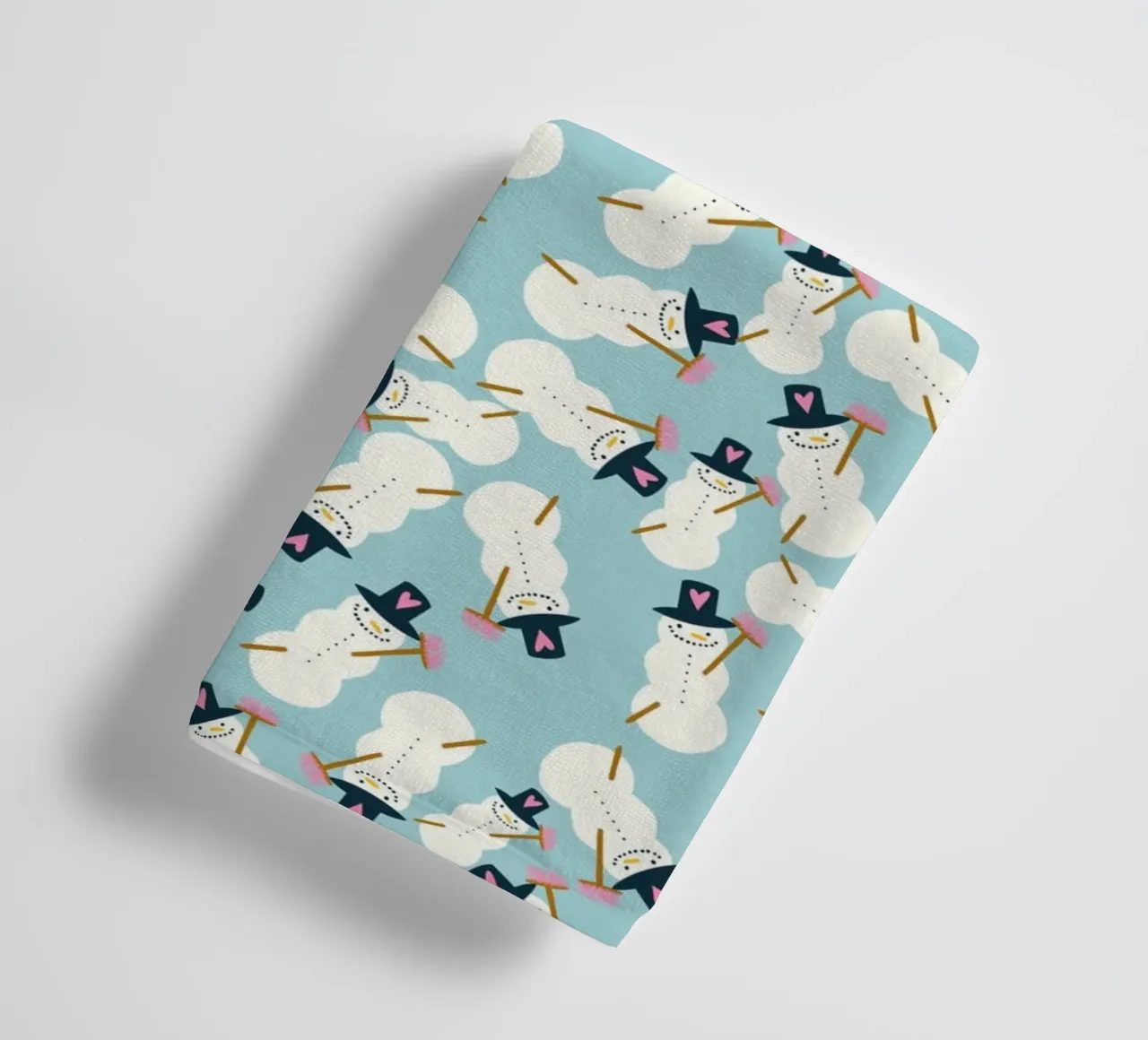 Schneemann blau asciugamano da bagno da Miris bunte Modewelt