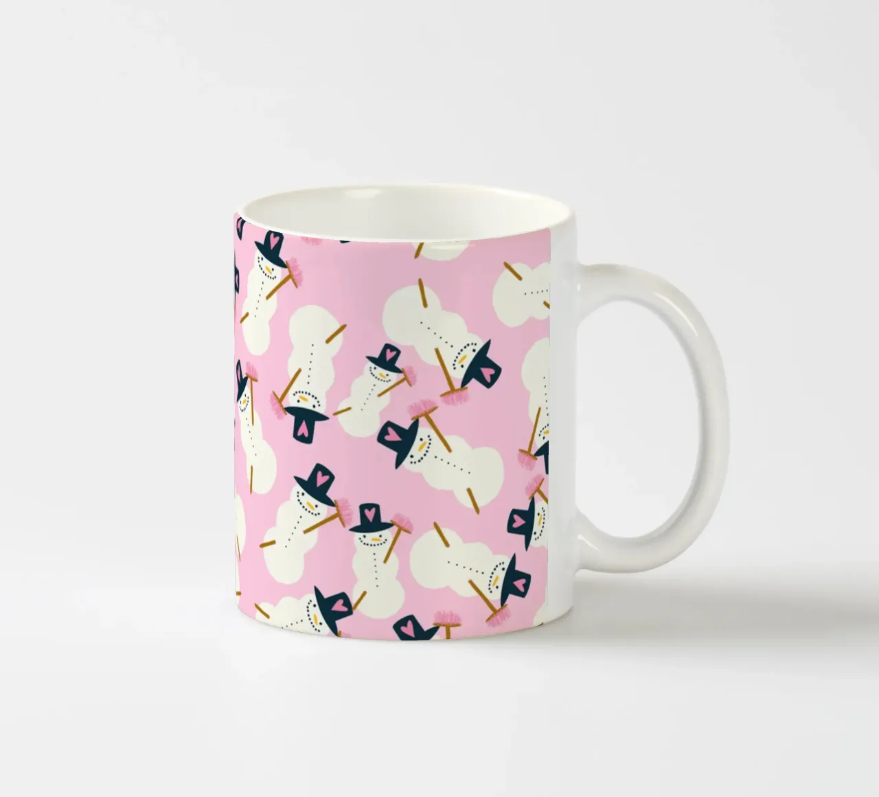 Schneemann rosa tazza in ceramica da Miris bunte Modewelt