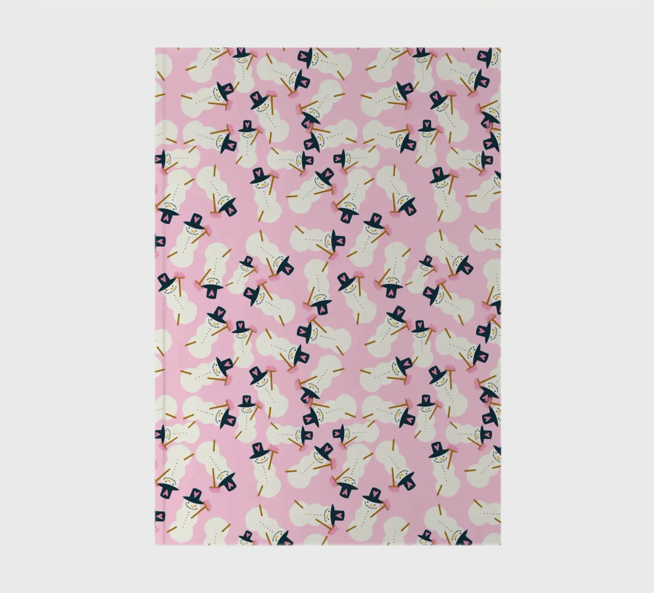 Schneemann rosa notebook by Miris bunte Modewelt