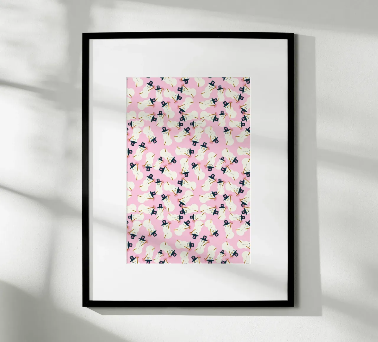 Schneemann rosa carta hahnemühle da Miris bunte Modewelt