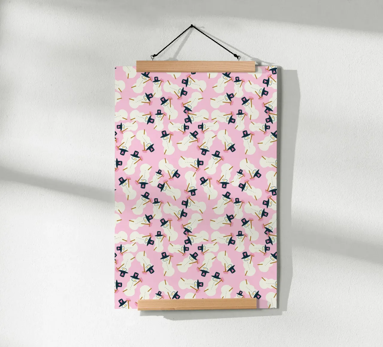Schneemann rosa carta hahnemühle da Miris bunte Modewelt