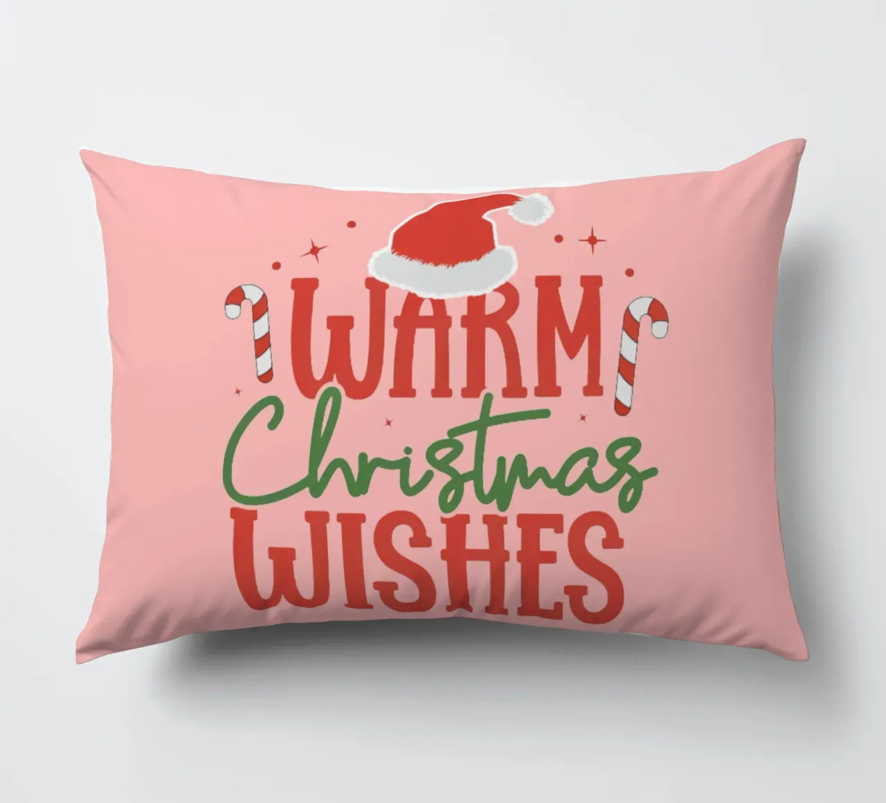 Warm Christmas Wishes decorative cushion by Kiroiharu