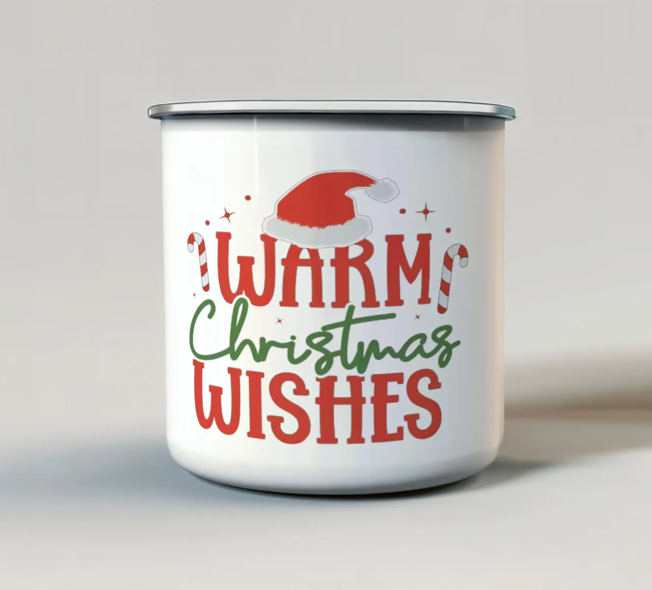 Calorosi auguri di Natale tazza in smalto da Kiroiharu